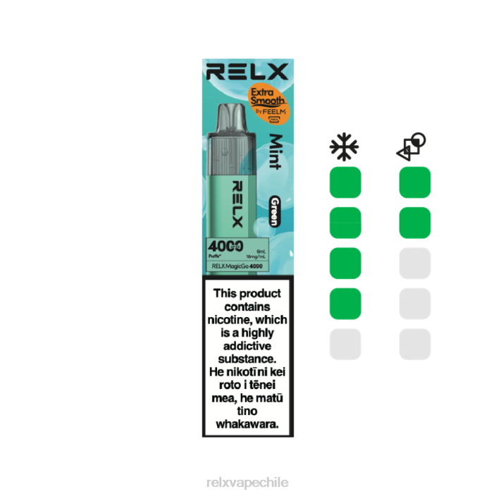 RELX MagicGo 4000 vaporizadores desechables menta (verde) XVVN4 - Relx Sabores Comprar