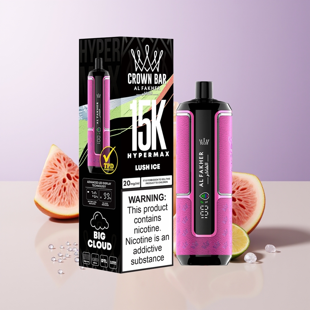 Al Fakher Crown Bar 15K Helado Lujoso Vape Desechable Kit Chile Por Mayor