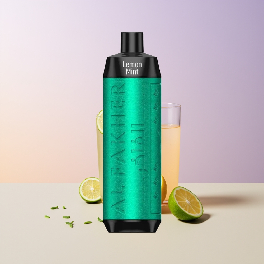 Al Fakher Crown Bar 8000 Crystal Vape Desechable Limón Menta USB Type-c Chile Por Mayor
