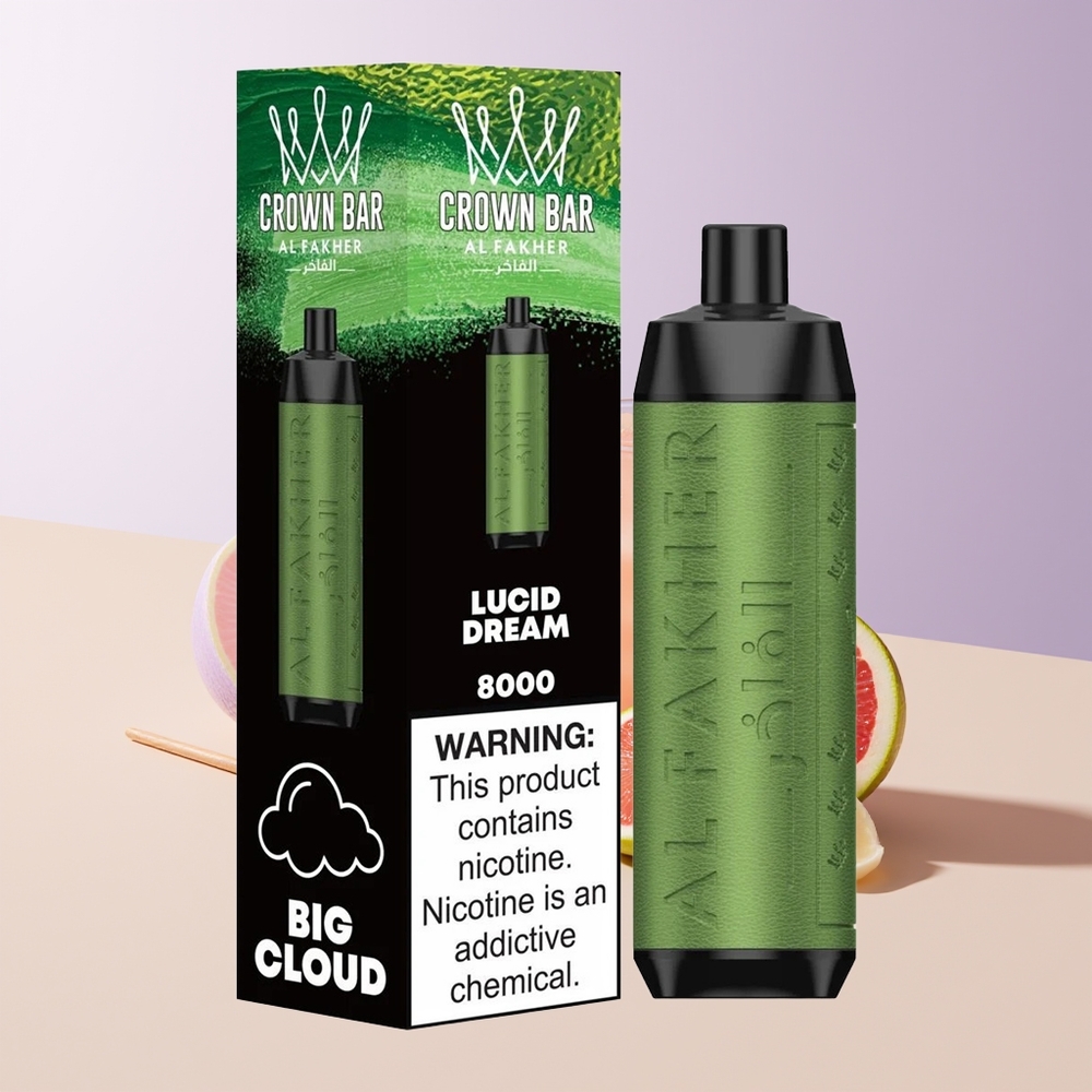 Al Fakher Crown Bar 8000 Sueño Lúcido Crystal Desechable 18ml Chile Por Mayor