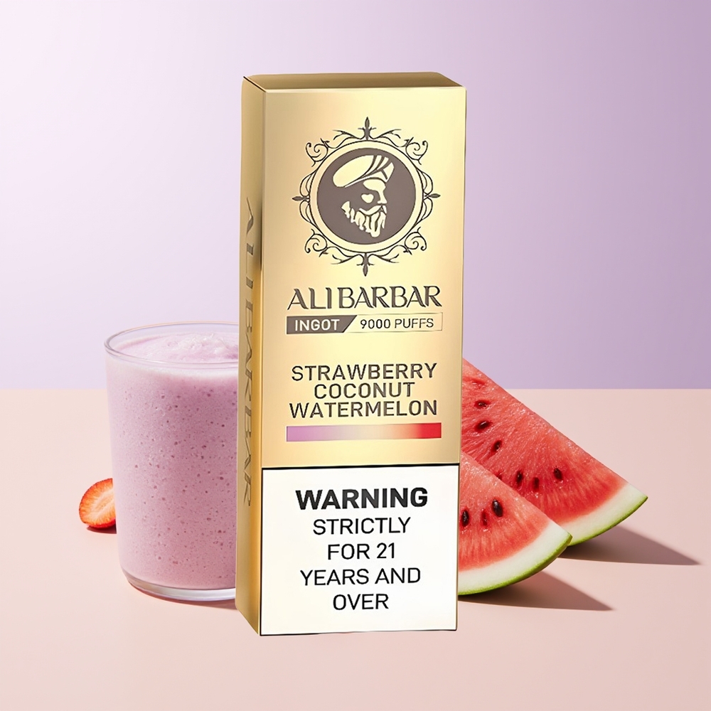 Alibarbar Ingot 9000 Puffs Fresa Coco Sandía 22ml Chile Por Mayor