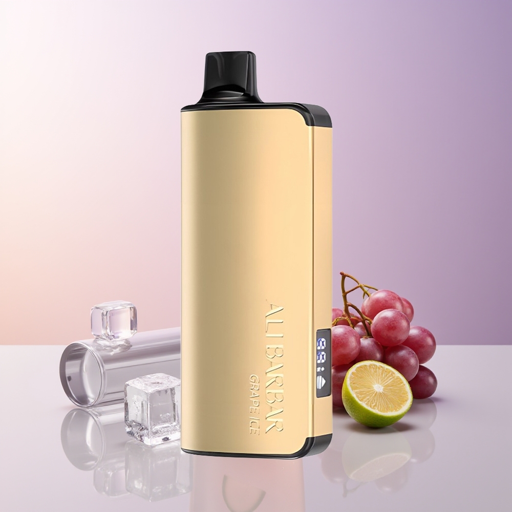 Alibarbar Ingot 9000 Puffs Vape Hielo Uva LED Display Chile Por Mayor