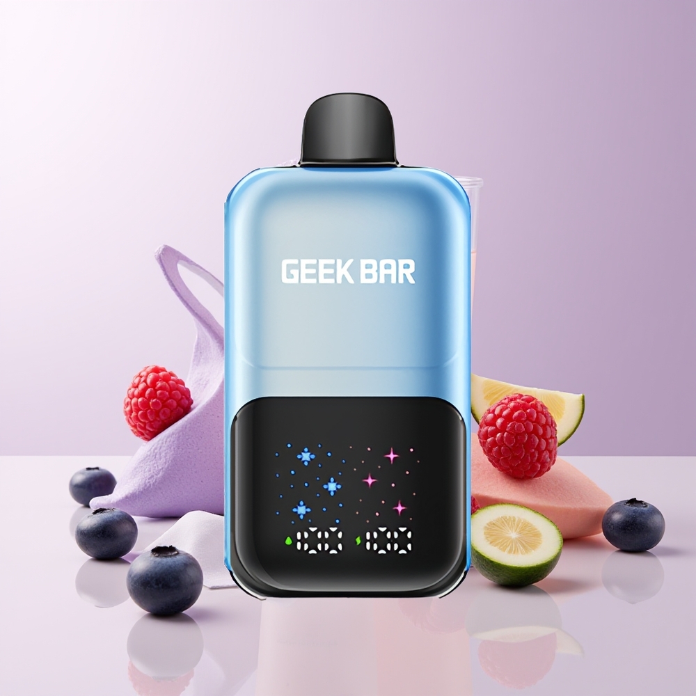 GEEK BAR 2GO 50000 Arándano Frambuesa Hielo Pantalla Interactiva Chile Por Mayor
