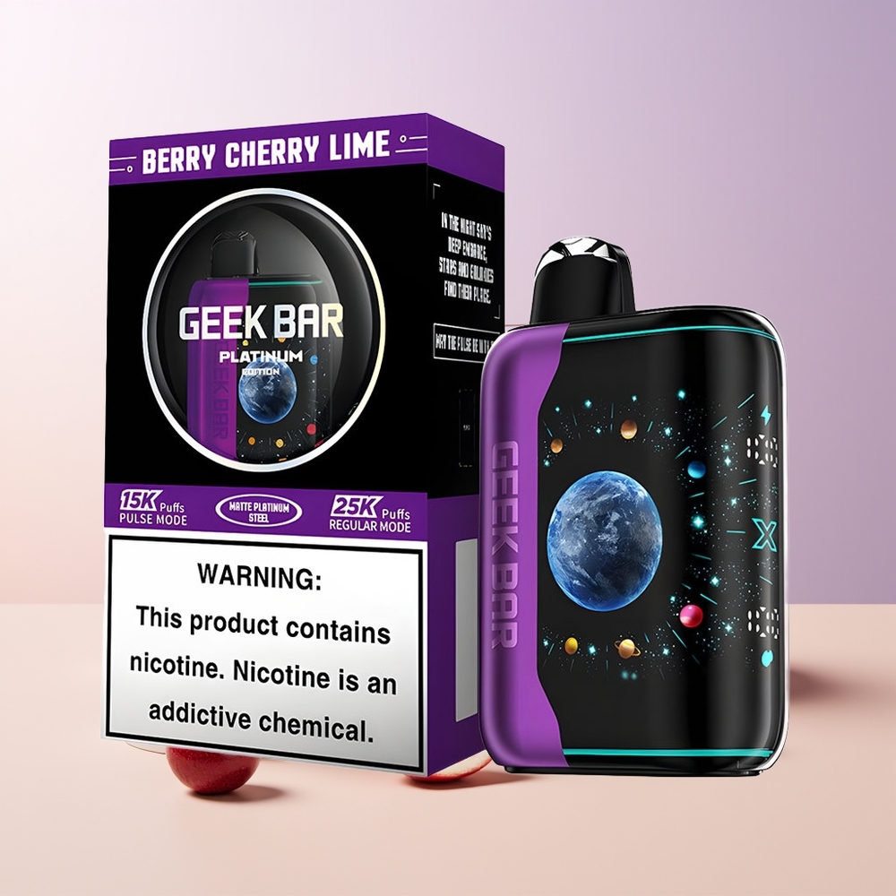 GEEK BAR Platinum Edition 25000 Bocadas Cereza Lima Berries Chile Por Mayor