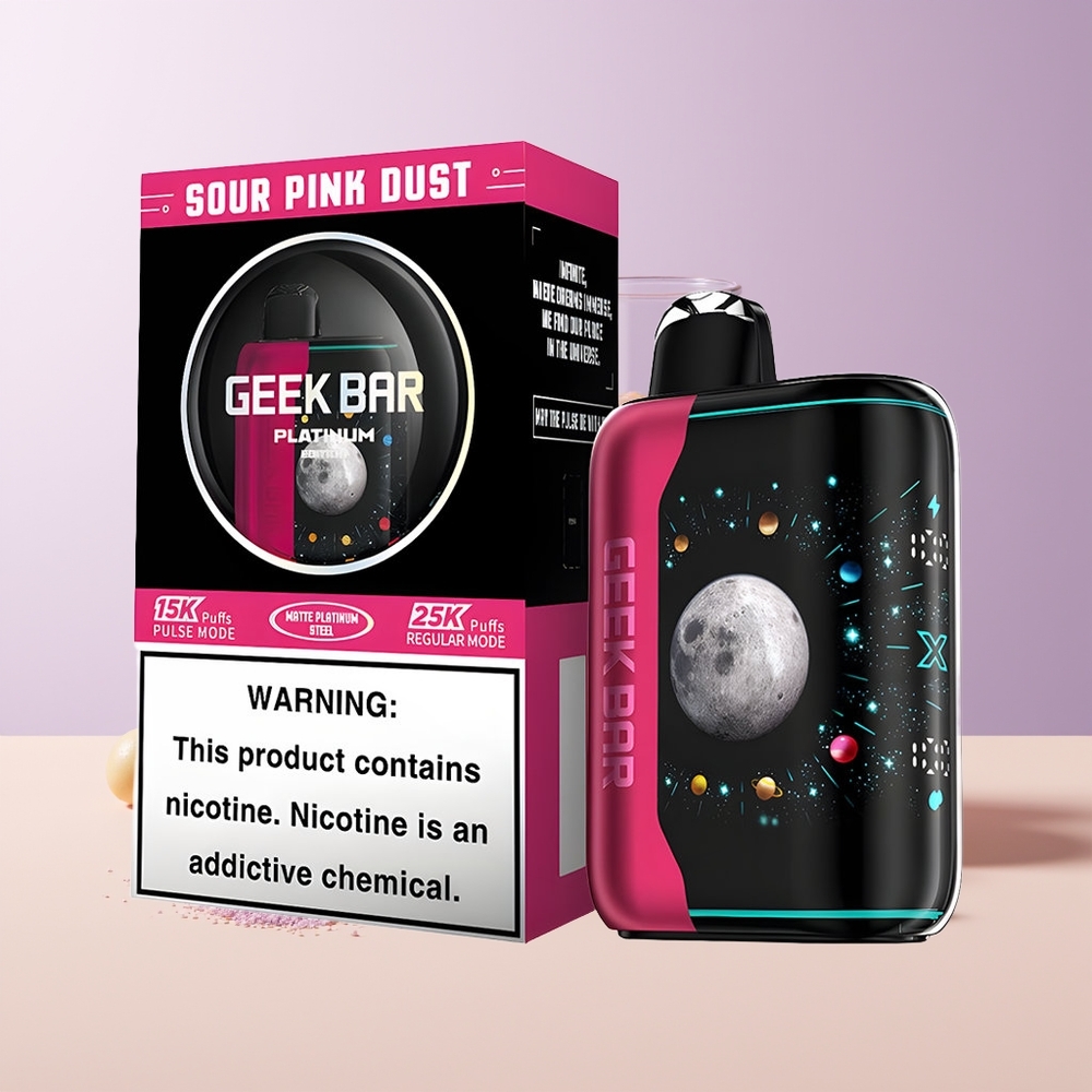 GEEK BAR Platinum Edition 25000 Bocados Polvo Rosa Ácido Chile Por Mayor