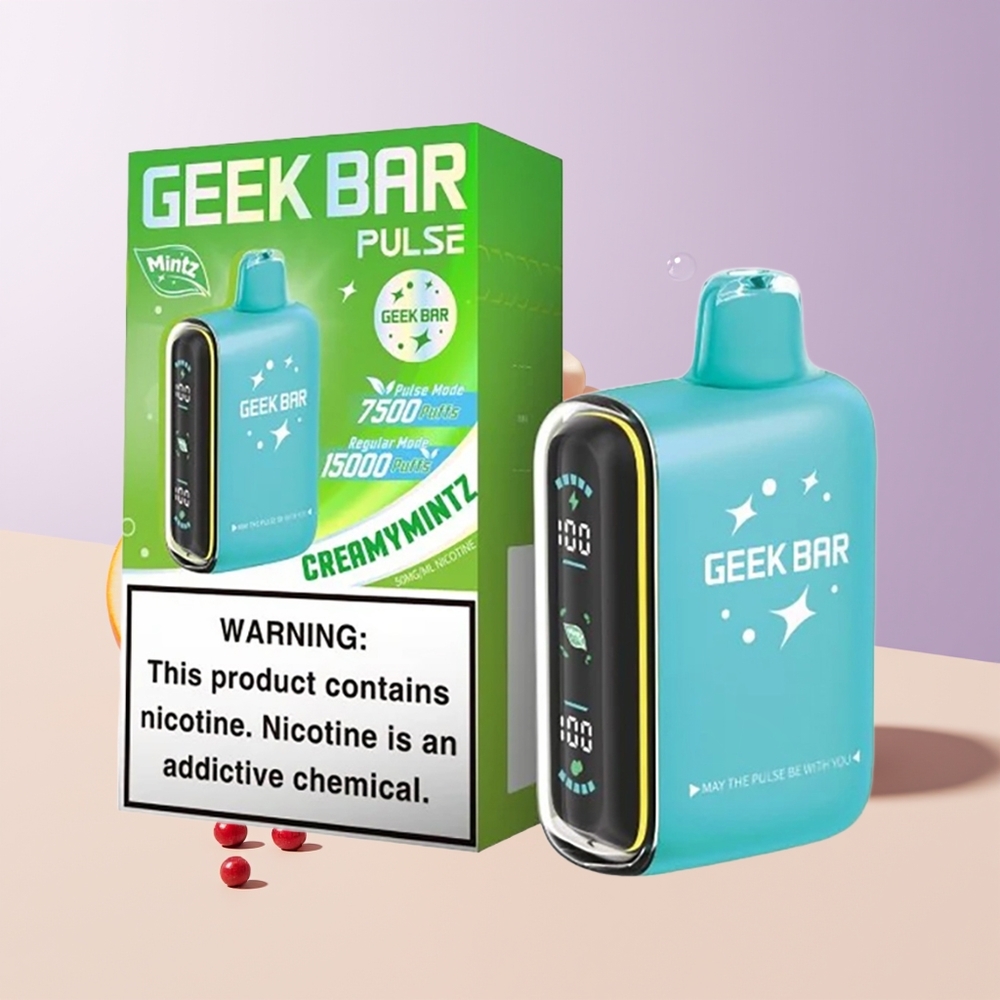GEEK BAR Pulse 15000 Bocanadas Sabor Menta Chile Por Mayor