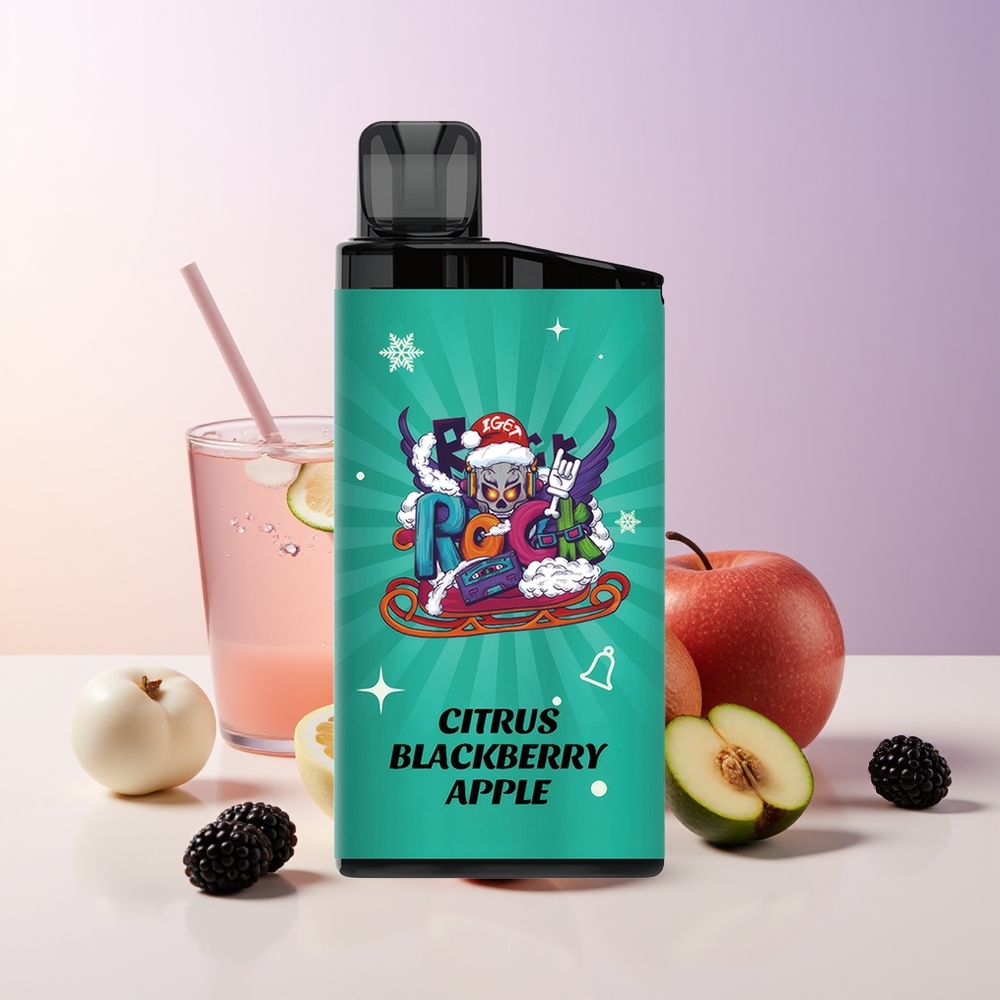 IGET Bar 3500 Puffs Vape Cítricos Mora Manzana PC+ALU Chile Por Mayor