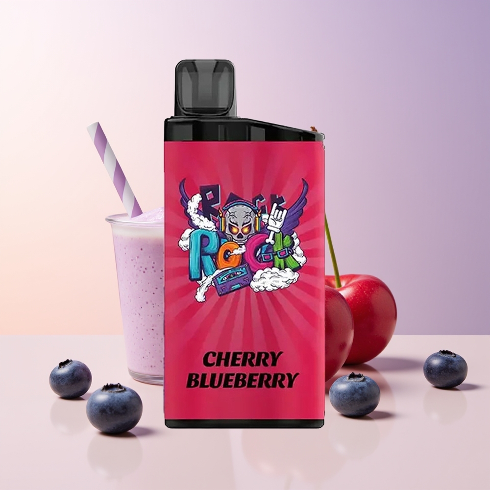 IGET Bar 3500 Puffs Vape Cereza Arándano Material PC+ALU Chile Por Mayor