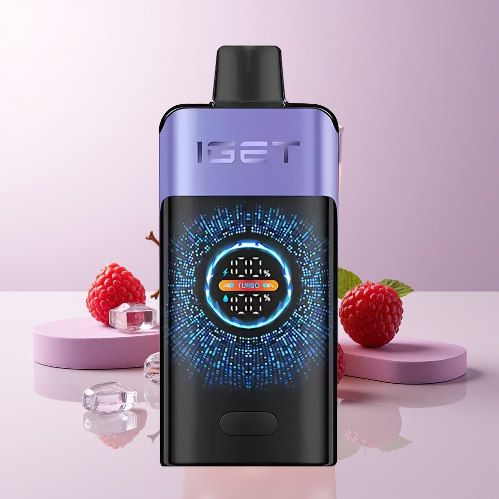IGET ONE 12000 Puffs Frambuesa Uva Hielo Pantalla Curva Grande a Color Chile Por Mayor