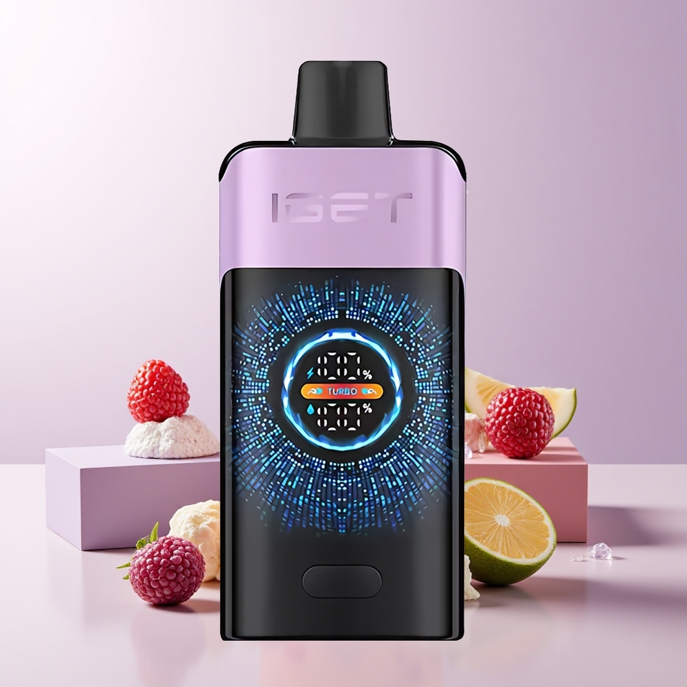 IGET ONE 12000 Puffs Vape Desechable Bayas Mixtas Helada Pantalla Grande Curva a Color Chile Por Mayor