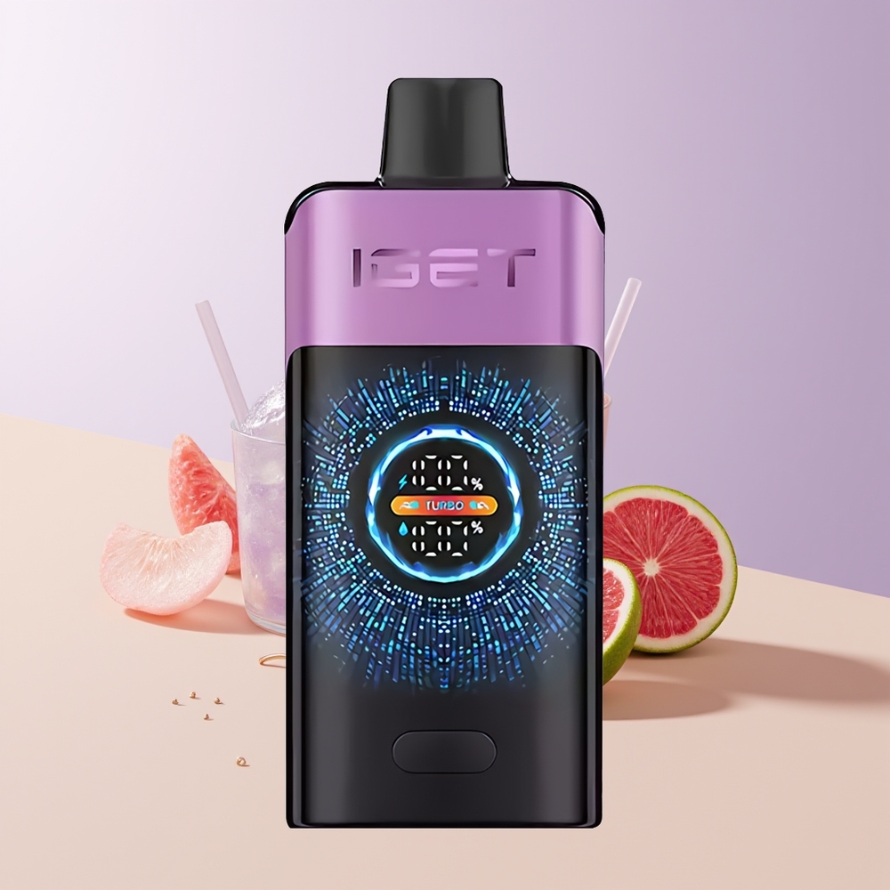 IGET ONE 12000 Puffs Vape Desechable Uva Chupa Chups Pantalla Grande Curva Chile Por Mayor