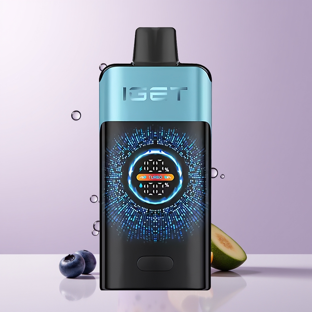 IGET ONE 12000 Puffs Vape Disposable Arándano Helado Pantalla Curva Grande a Color Chile Por Mayor
