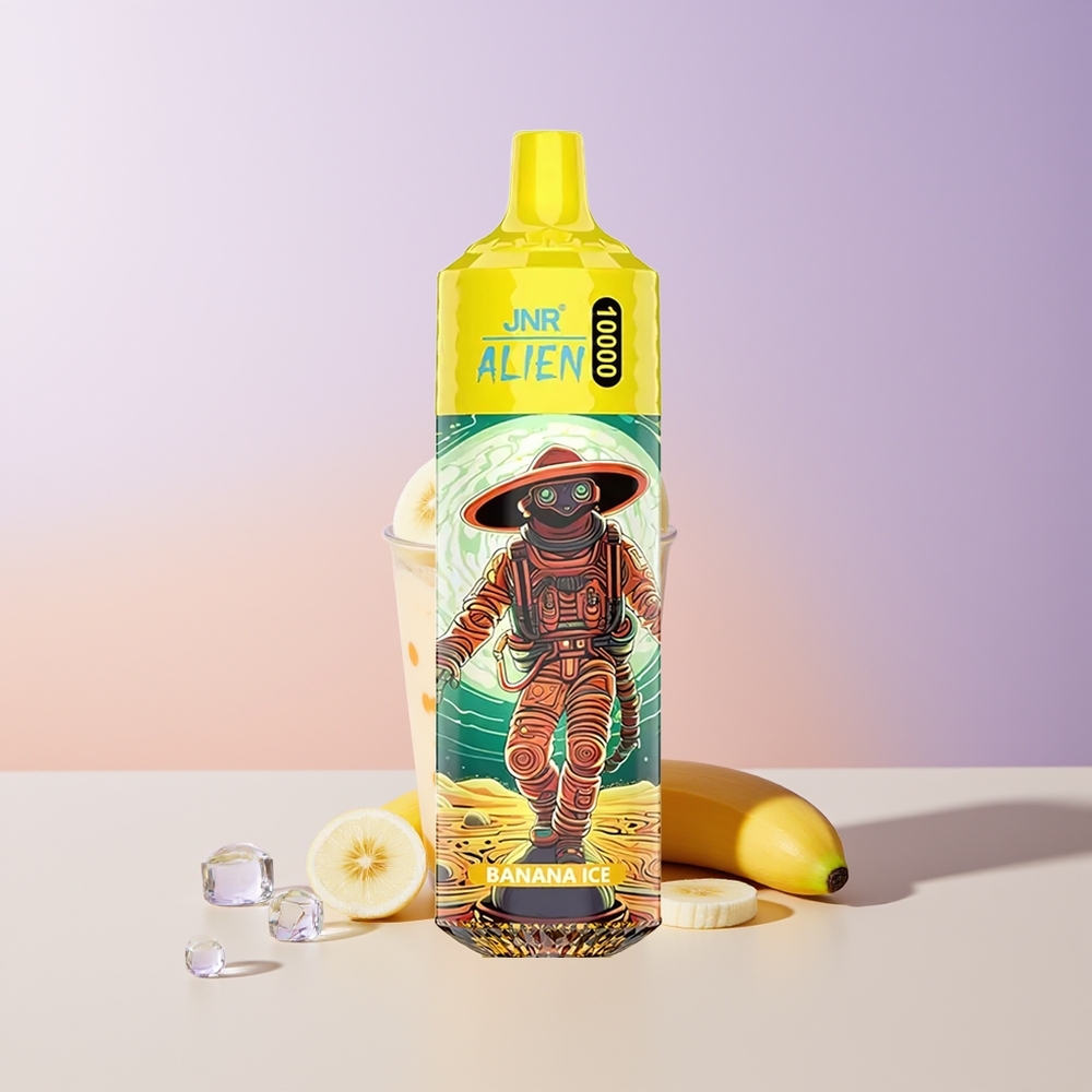 JNR Alien 10000 Puffs Banana Hielo LED RGB Chile Por Mayor
