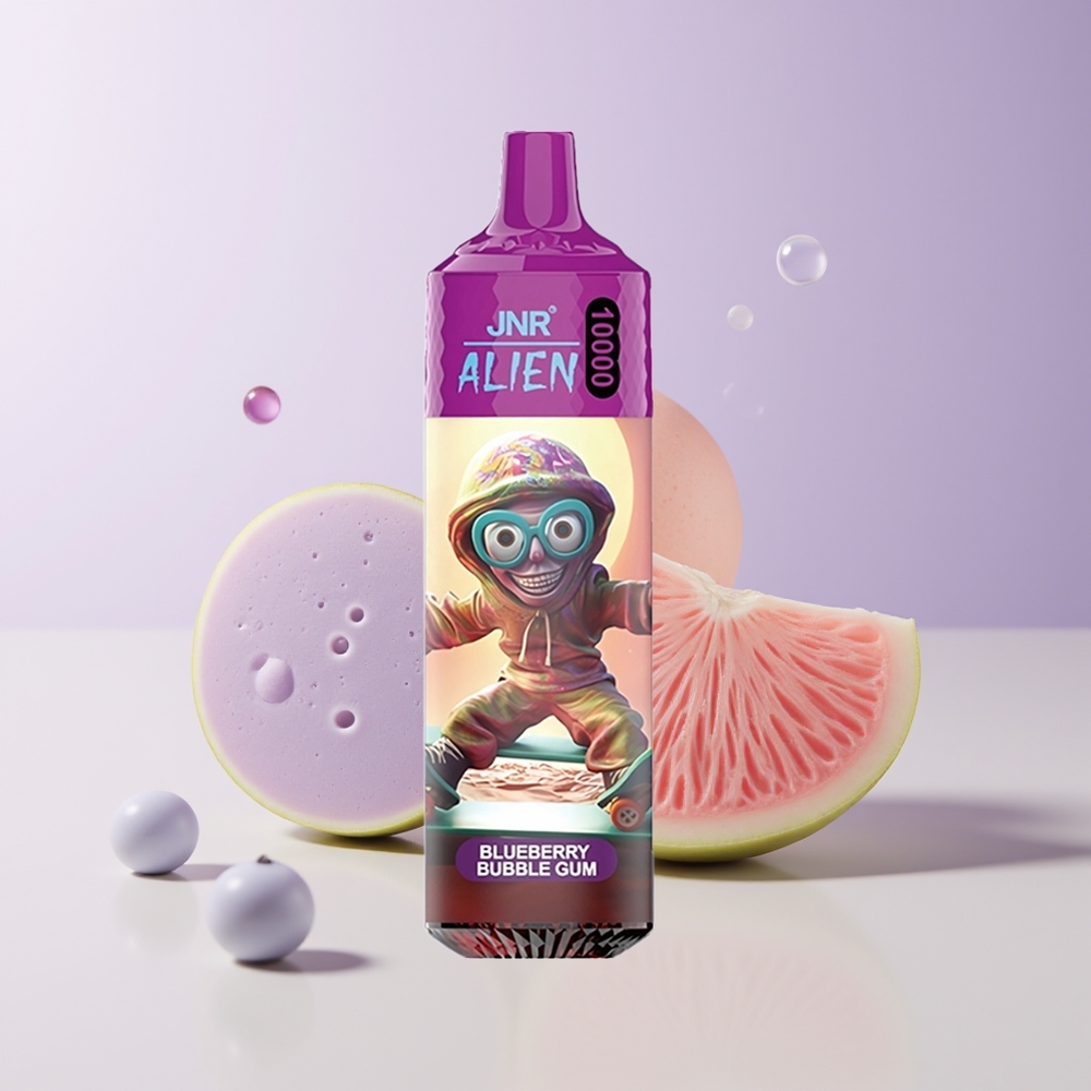 JNR Alien 10000 Puffs Chicle de Arándano Azul LED RGB Chile Por Mayor