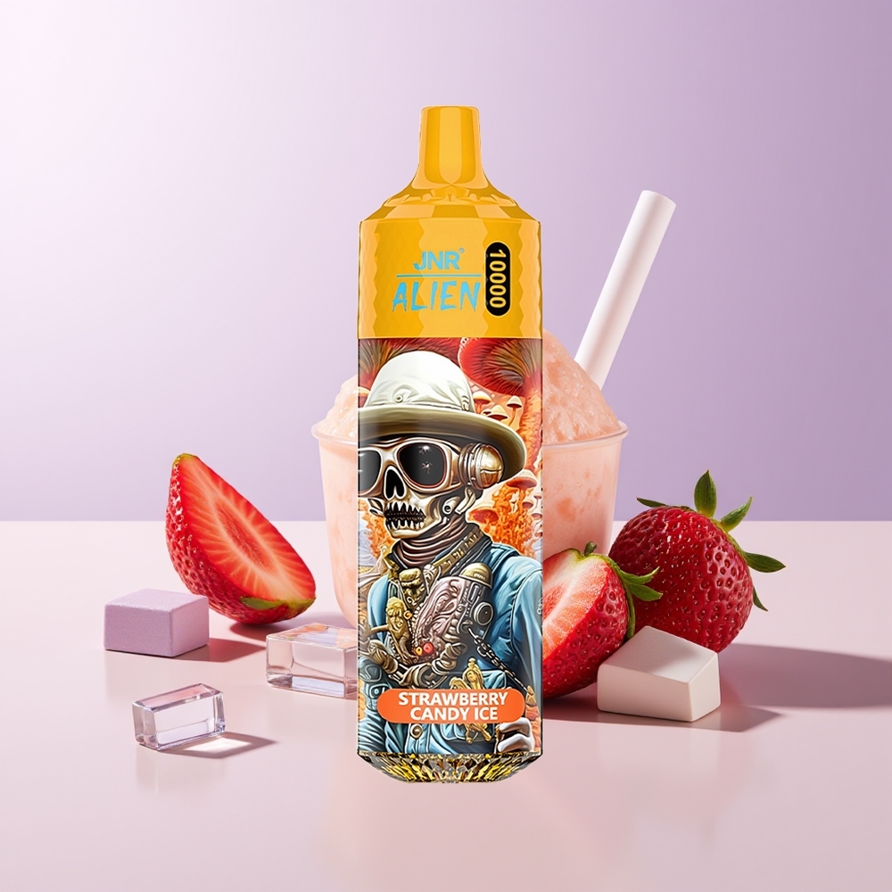JNR Alien 10000 Puffs Fresa Caramelo Hielo LED RGB Chile Por Mayor
