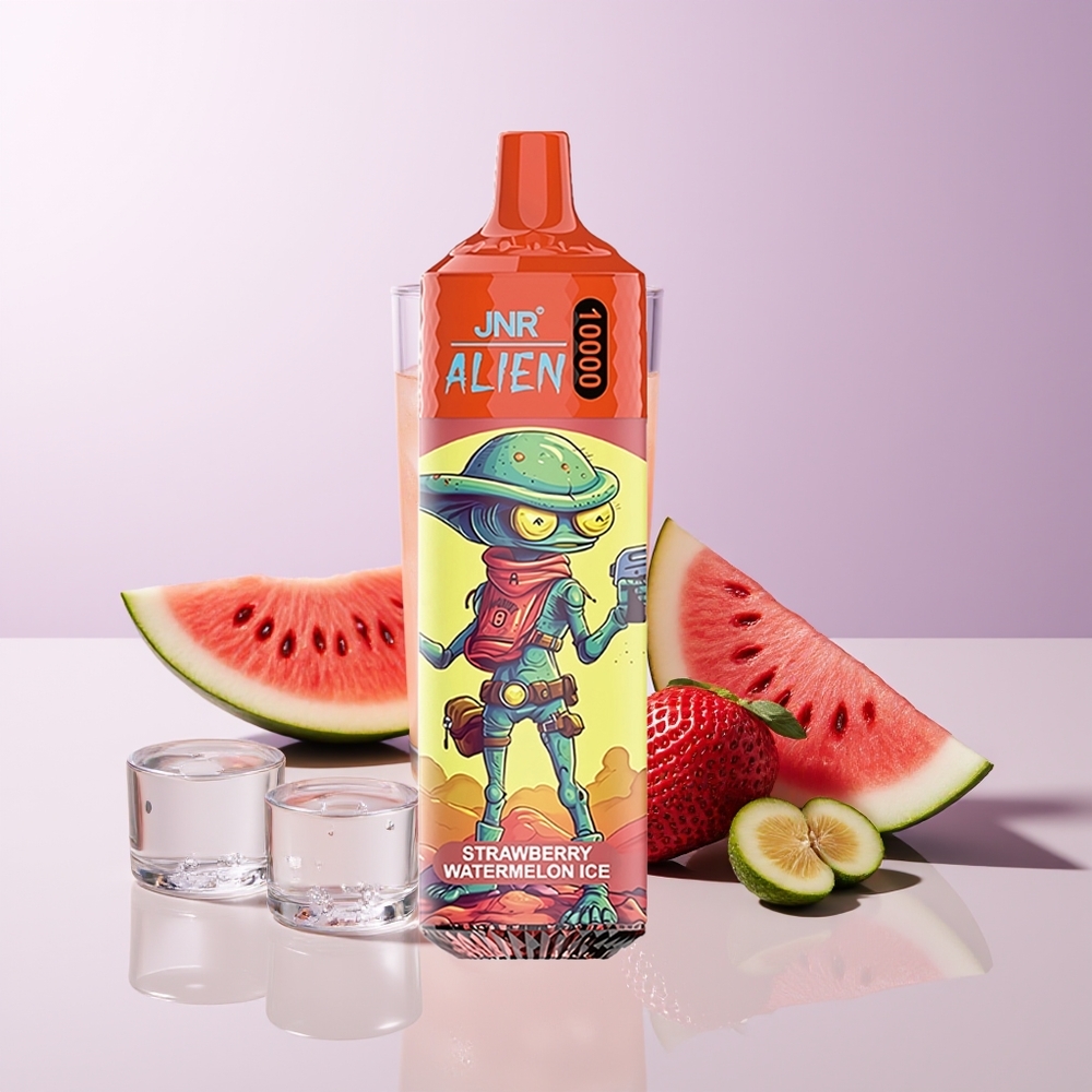 JNR Alien 10000 Puffs Fresa Sandía Hielo LED Chile Por Mayor