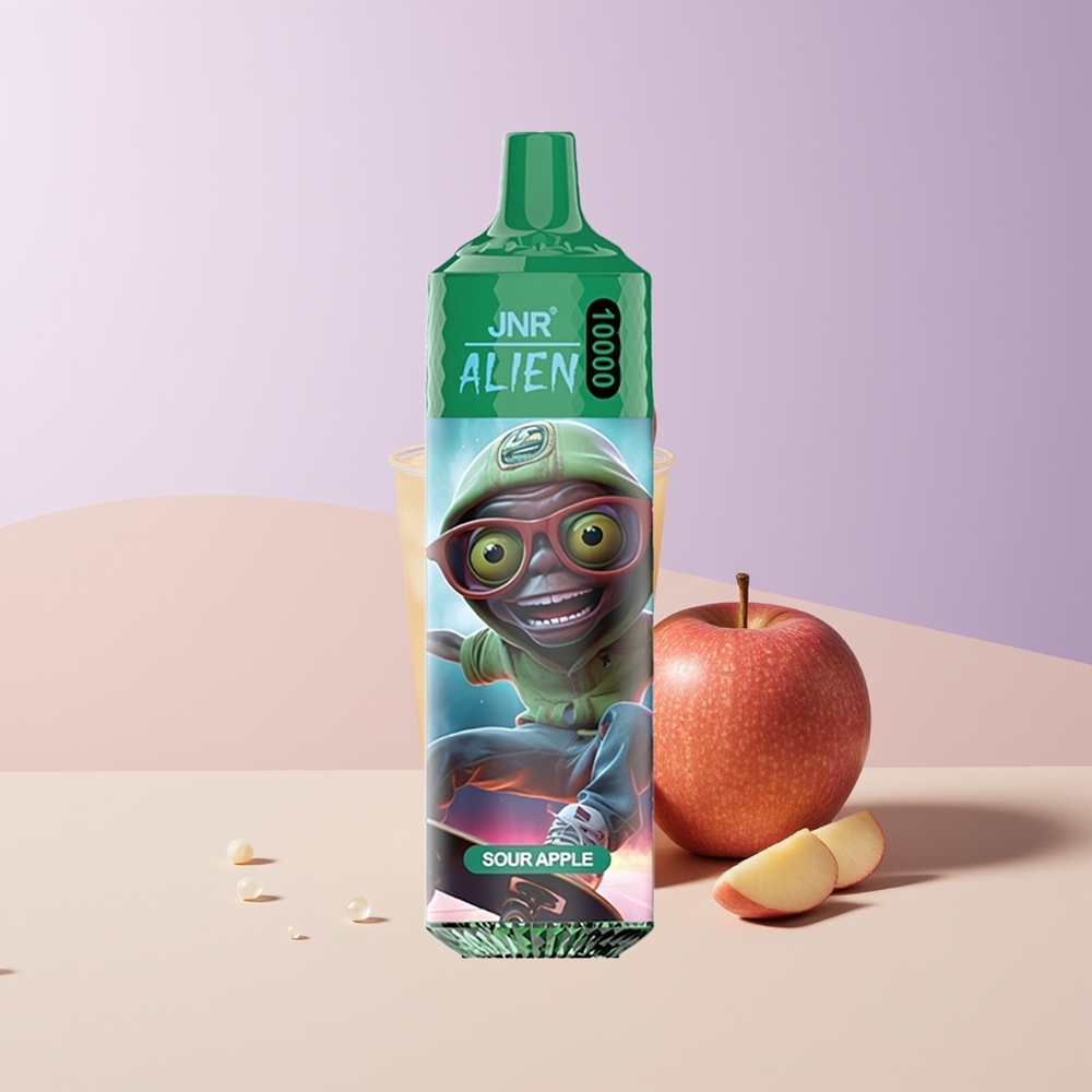 JNR Alien 10000 Puffs Manzana Ácida LED (RGB) Chile Por Mayor