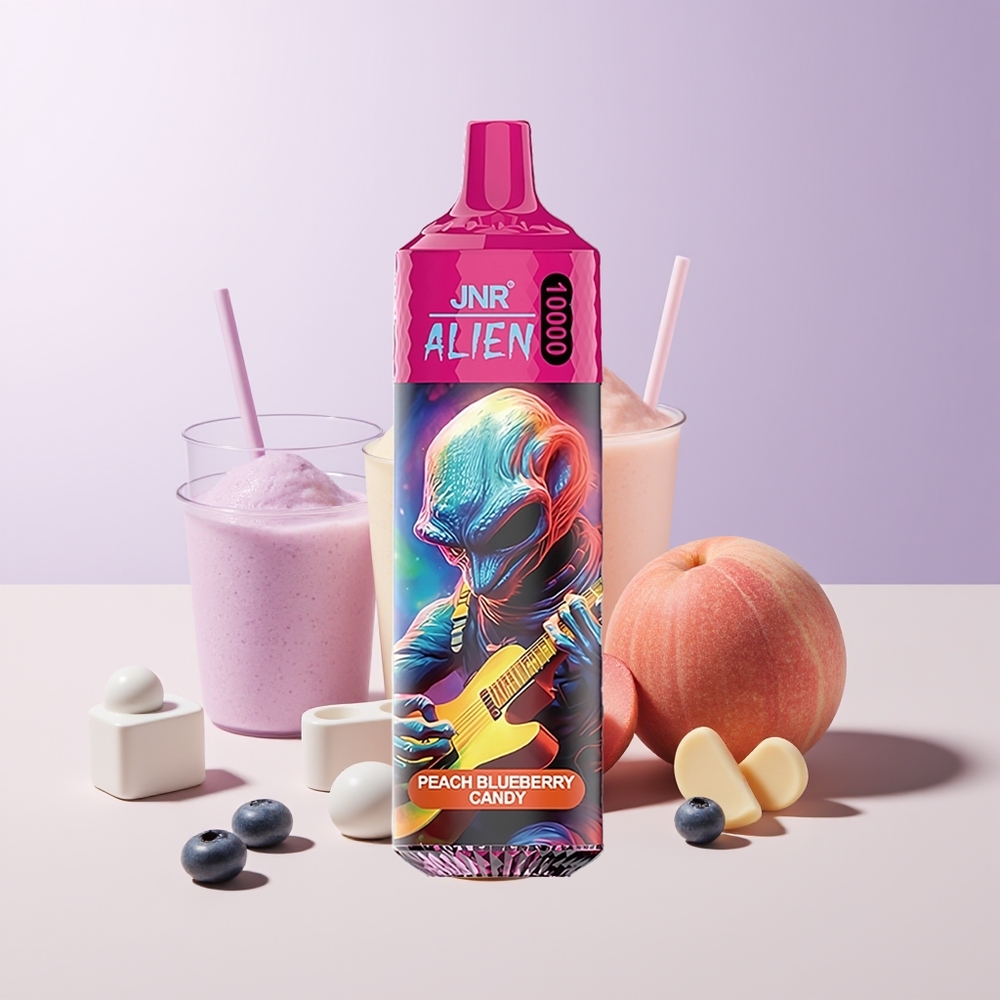 JNR Alien 10000 Puffs Melocotón Arándano Dulce RGB Chile Por Mayor