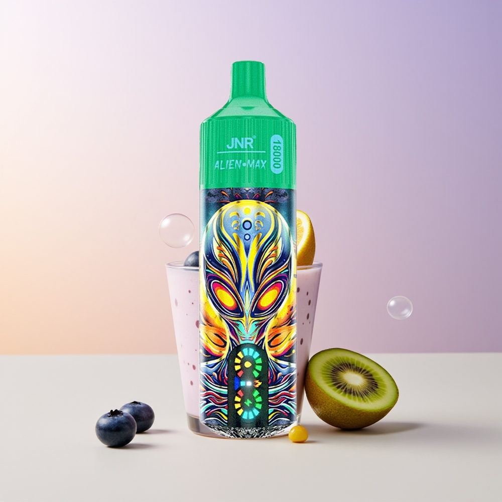 JNR Alien Max 18000 Puffs Arándano Kiwi Pantalla LED Inteligente Chile Por Mayor