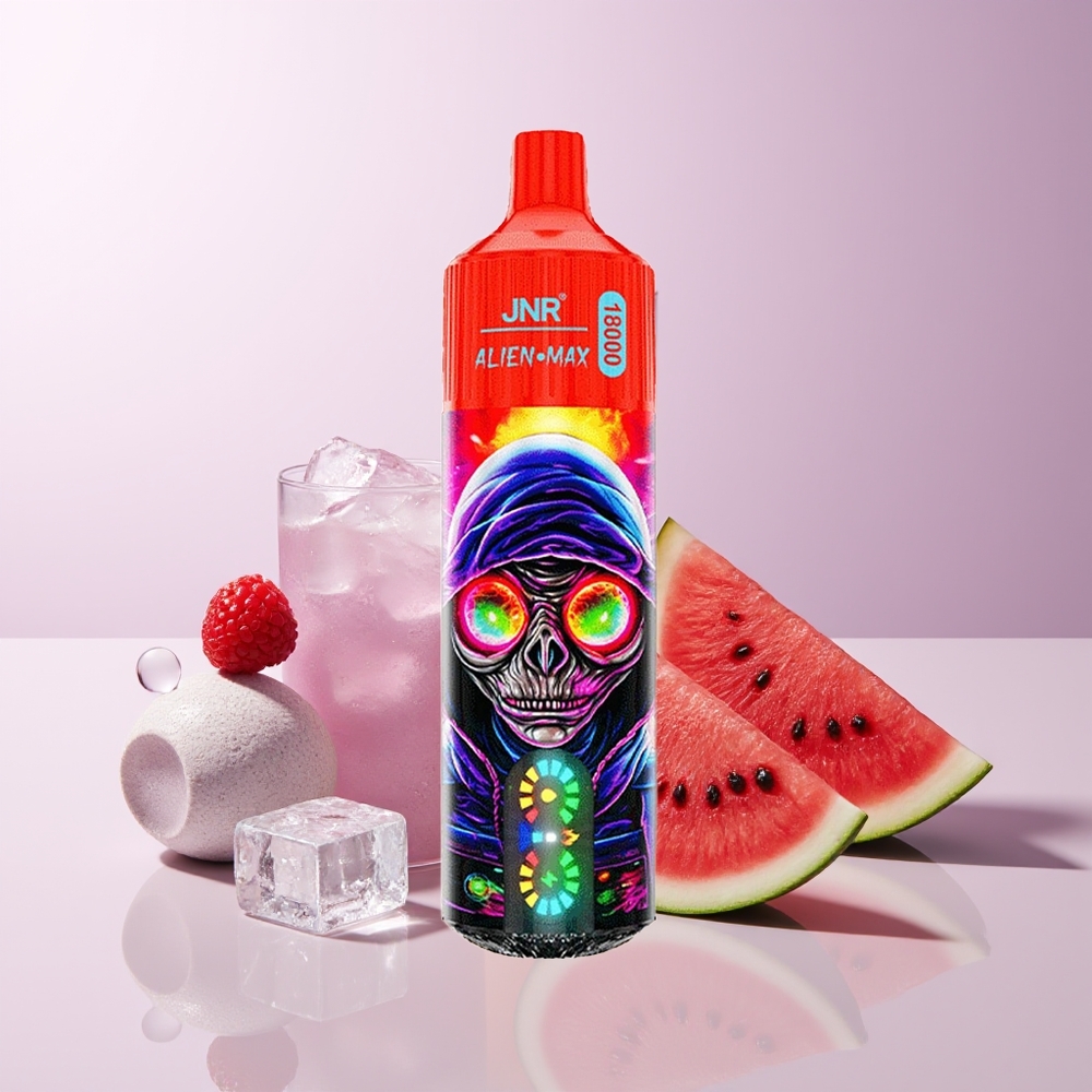 JNR Alien Max 18000 Puffs Frambuesa Sandía Hielo Dual Mesh Coil Chile Por Mayor