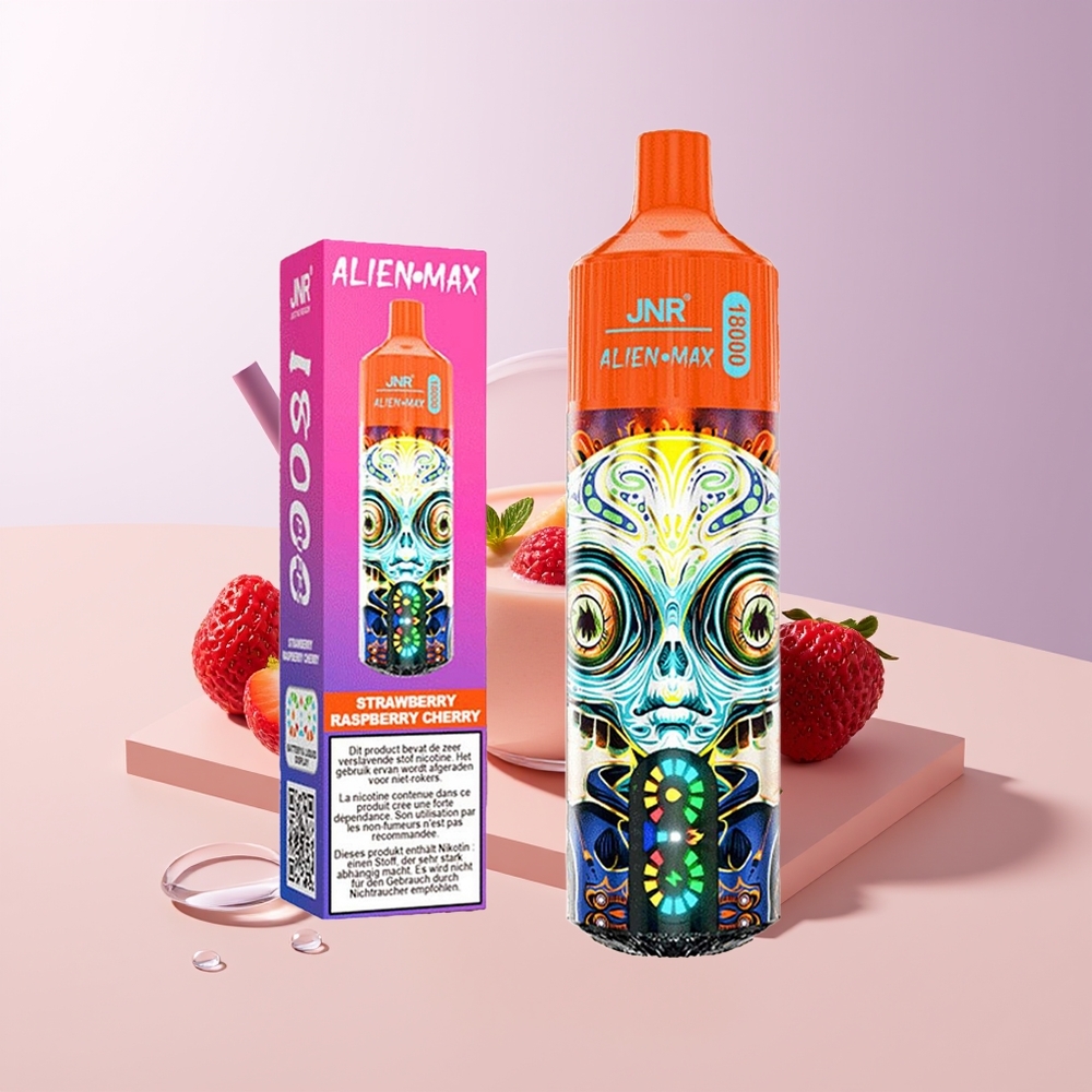 JNR Alien Max 18000 Puffs Fresa Frambuesa Cereza Dual Mesh Chile Por Mayor