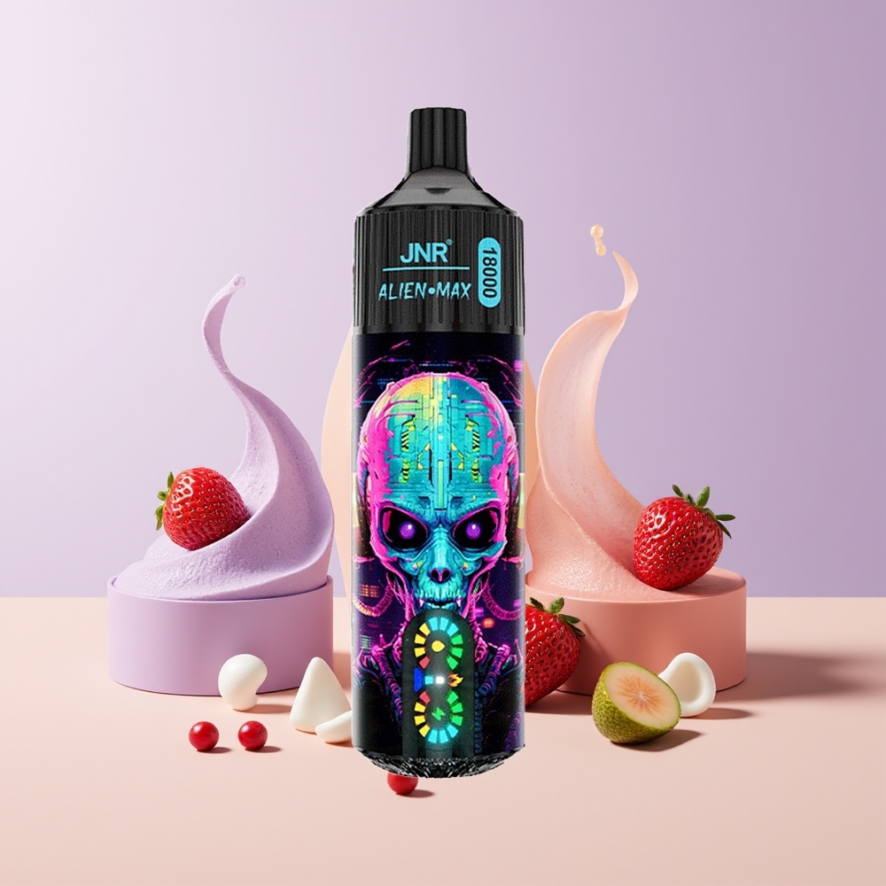 JNR Alien Max 18000 Puffs Fresa Hubba Bubba Dual Mesh Coil Chile Por Mayor