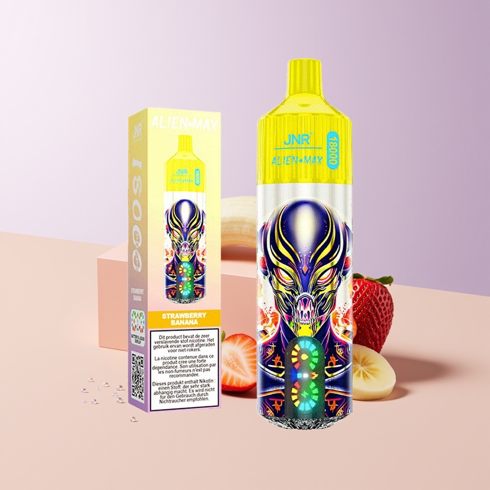JNR Alien Max 18000 Puffs Fresa Plátano Dual Mesh Chile Por Mayor