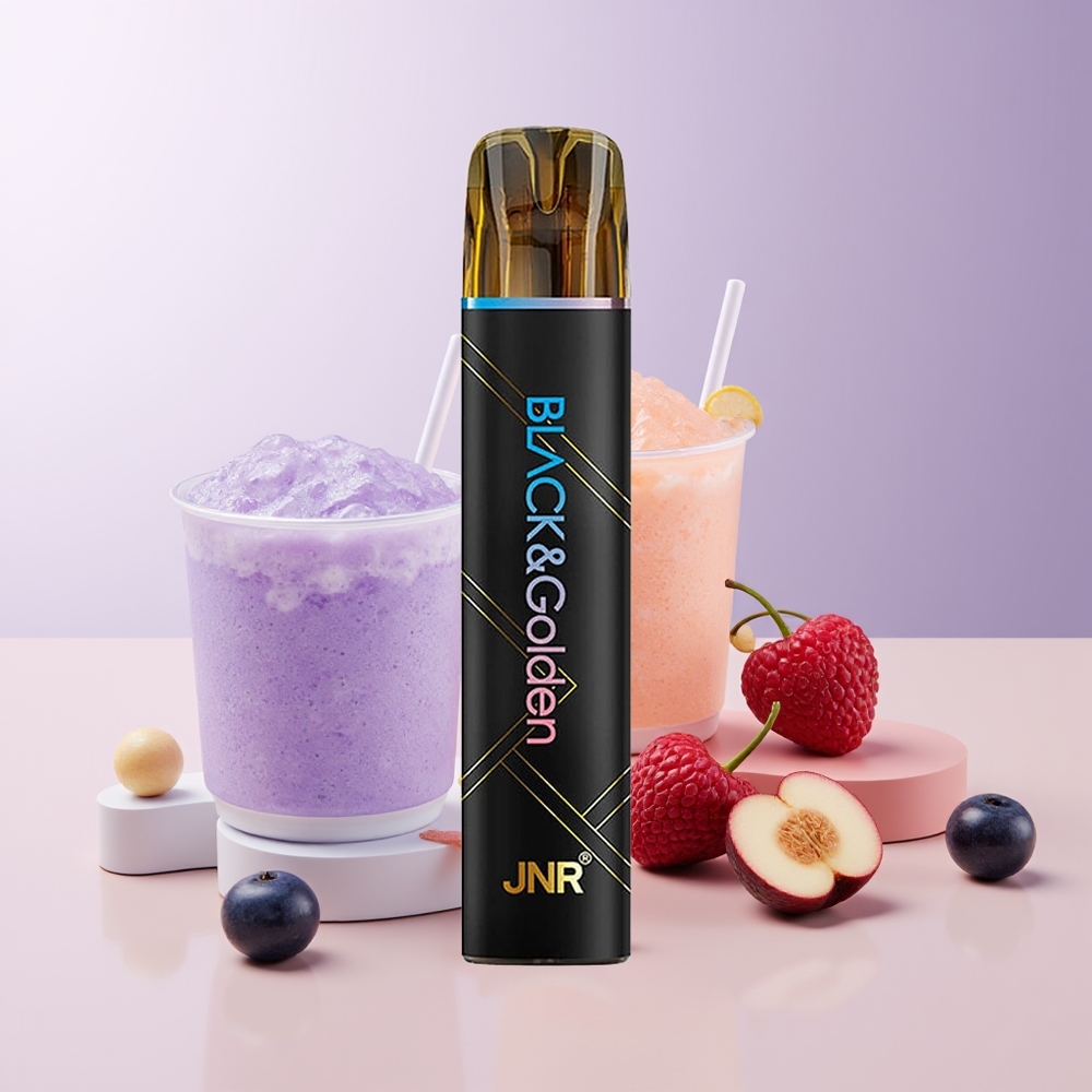 JNR Black&Golden 800 Puffs Vape Desechable Arándano Azul Cereza 550mAh Chile Por Mayor