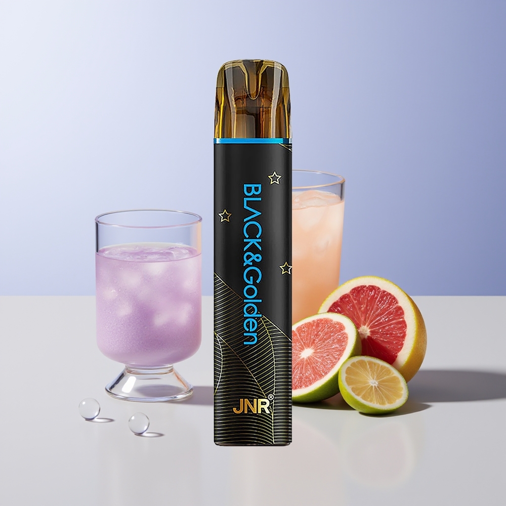 JNR Black&Golden 800 Puffs Vape Desechable Sr Azul Chile Por Mayor