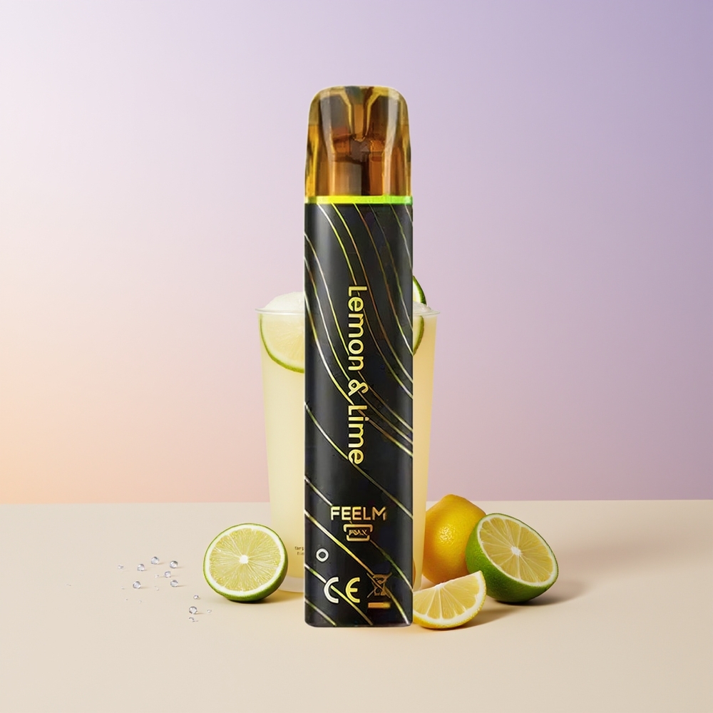 JNR Black&Golden 800 Puffs Vape Limón & Lima Sin Carga Chile Por Mayor