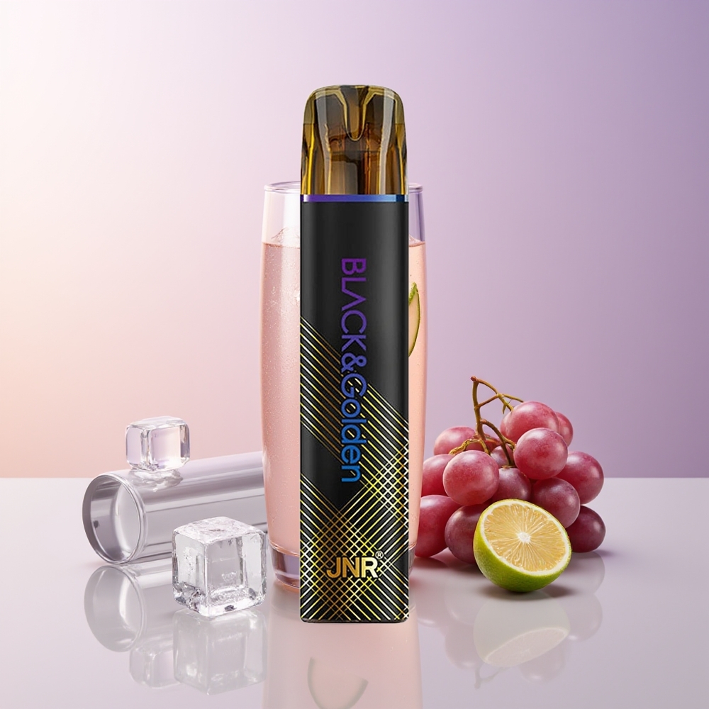 JNR Black&Golden 800 Puffs Vape Uva Hielo 2% Nicotina Chile Por Mayor