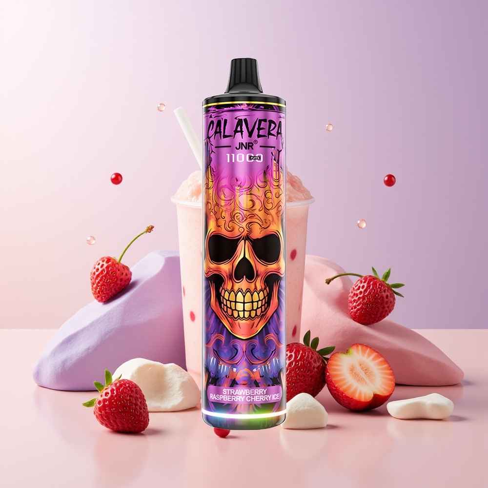 JNR Calavera 11000 Puffs Fresa Frambuesa Cereza Hielo 850mAh Chile Por Mayor