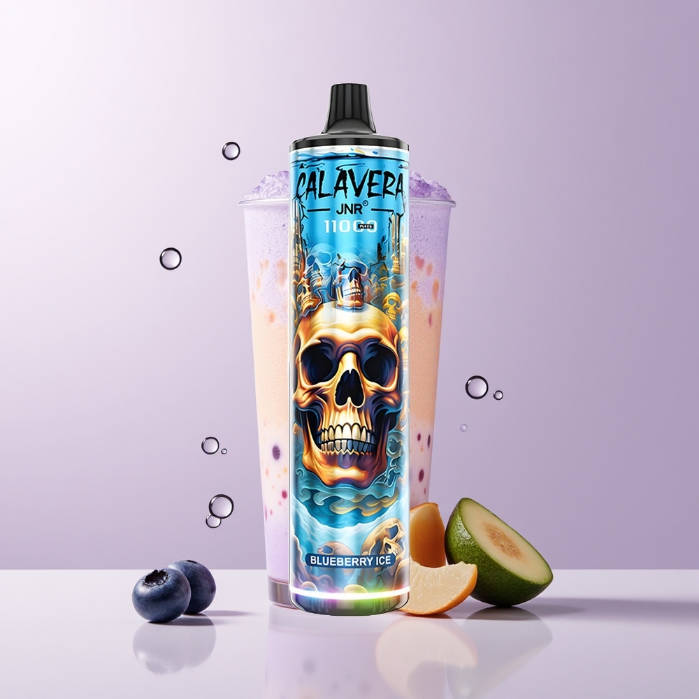 JNR Calavera 11000 Puffs Vape Blueberry Ice 21ml Chile Por Mayor