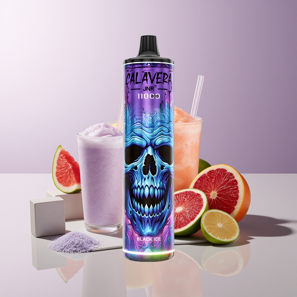 JNR Calavera 11000 Puffs Vape Negro Hielo 850 mAh Chile Por Mayor