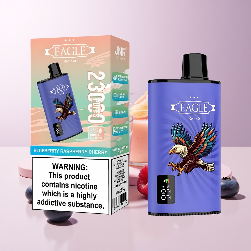 JNR EAGLE Smart 23000 Puffs Arándano Frambuesa Cereza Pantalla Digital Chile Por Mayor
