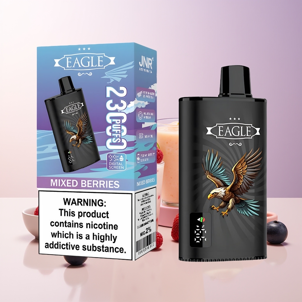 JNR EAGLE Smart 23000 Puffs Bayas Mixtas Pantalla Digital Chile Por Mayor