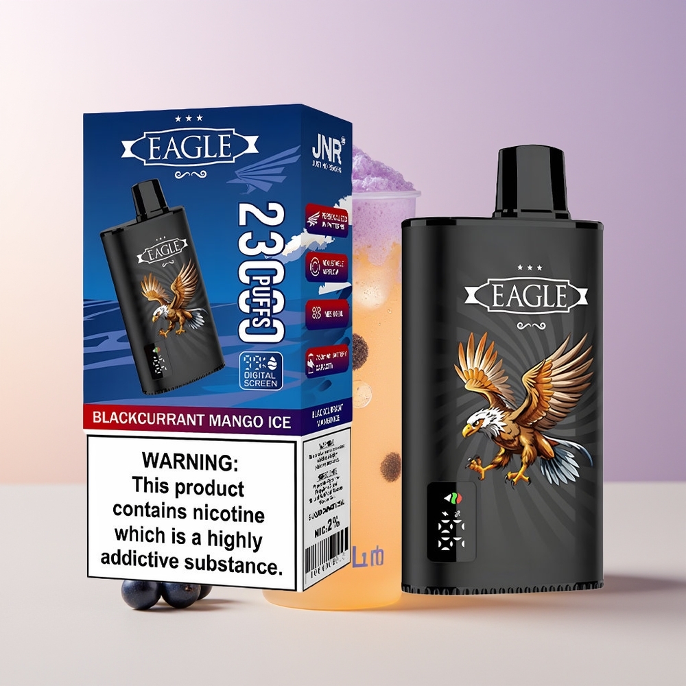 JNR EAGLE Smart 23000 Puffs Blackcurrant Mango Hielo Pantalla Digital Chile Por Mayor