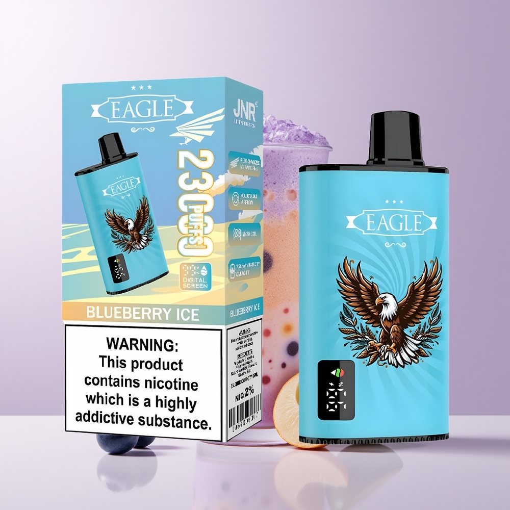 JNR EAGLE Smart 23000 Puffs Helado de Arándanos Pantalla Digital Chile Por Mayor