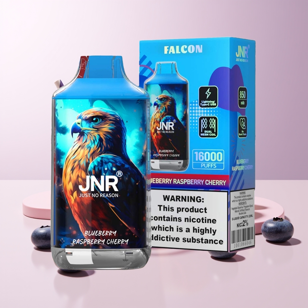 JNR Falcon 16000 Bocadillos Arándano Frambuesa Cereza 850 mAh Chile Por Mayor