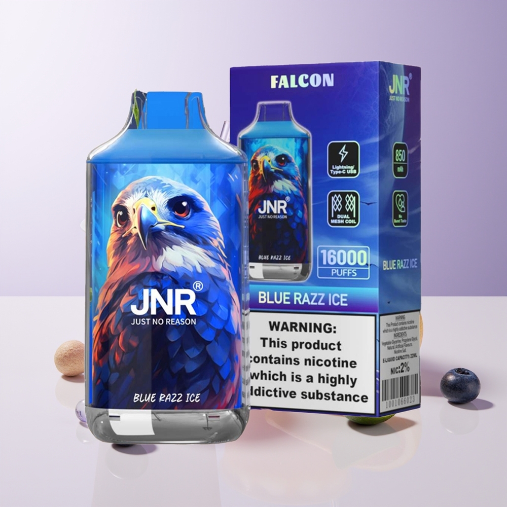 JNR Falcon 16000 Bocazas Blue Razz Ice 850 mAh Chile Por Mayor