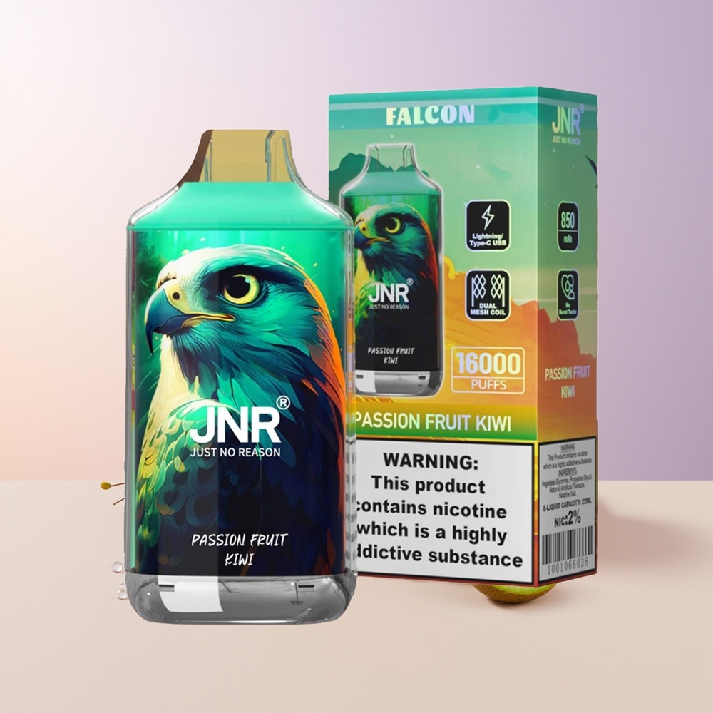 JNR Falcon 16000 Puffs Fruta de la Pasión Kiwi 22ml Chile Por Mayor