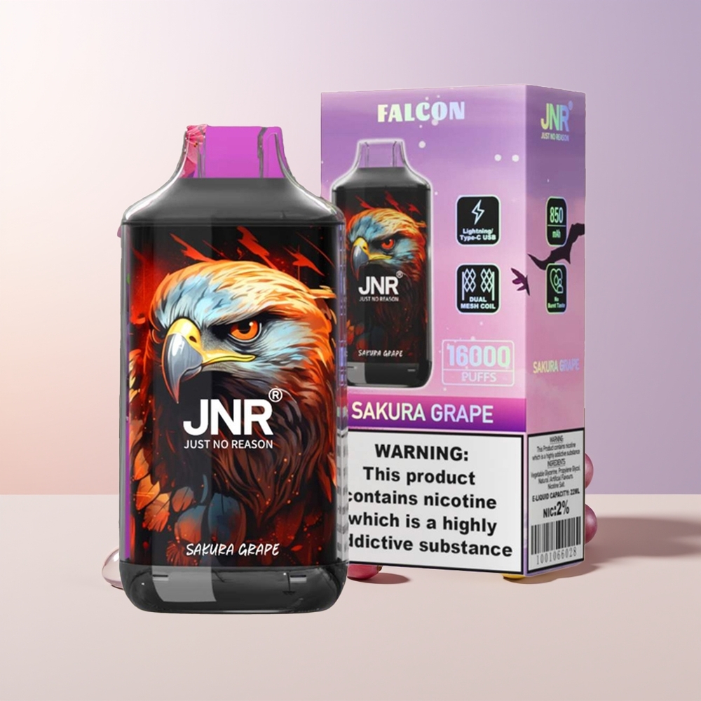 JNR Falcon 16000 Puffs Uva Sakura Smart LED Display Chile Por Mayor