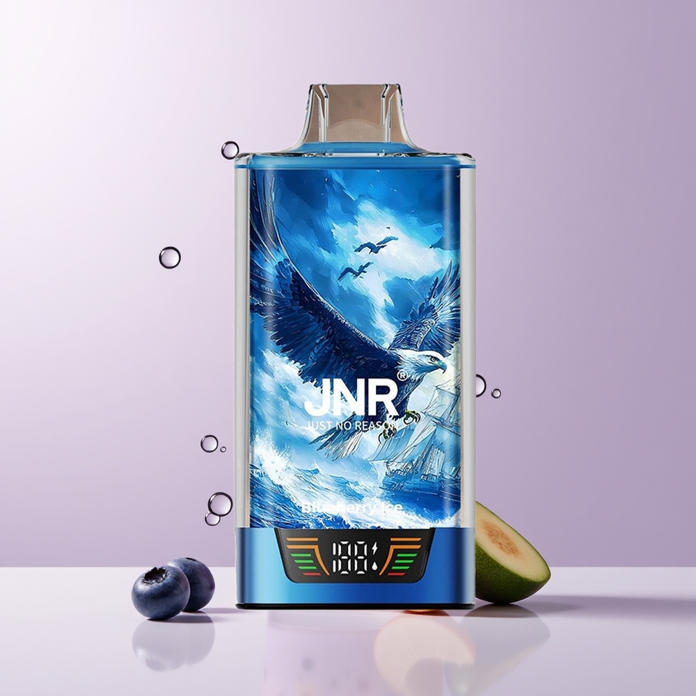 JNR Falcon Pro 28000 Puffs Arándano Azul Hielo Pantalla Inteligente Chile Por Mayor