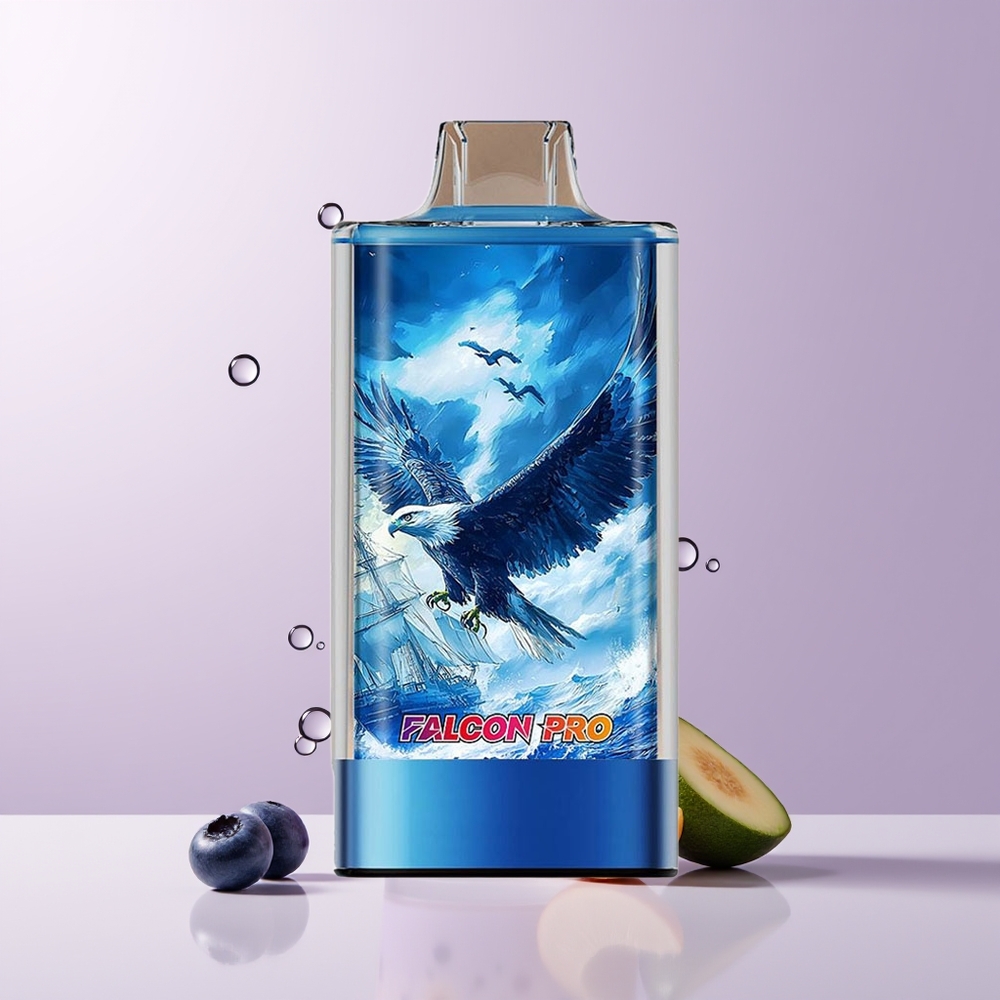 JNR Falcon Pro 28000 Puffs Arándano Azul Hielo Pantalla Inteligente Chile Por Mayor