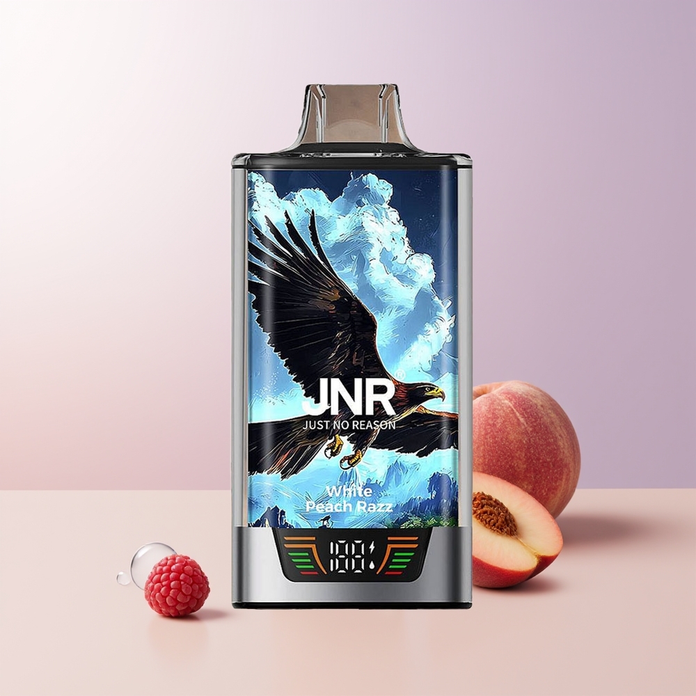 JNR Falcon Pro 28000 Puffs Durazno Blanco Frambuesa Dual Mesh Chile Por Mayor