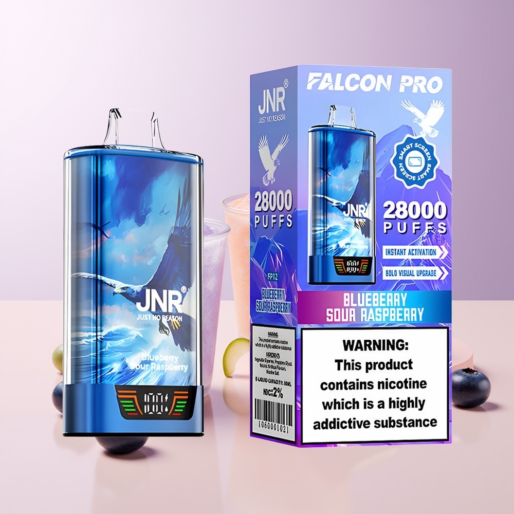 JNR Falcon Pro 28000 Puffs Frambuesa Agria Arándano Chile Por Mayor