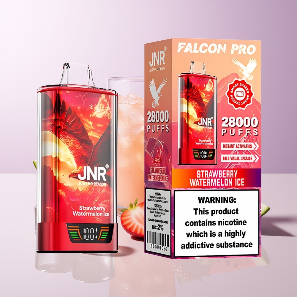 JNR Falcon Pro 28000 Puffs Fresa Sandía Helada Chile Por Mayor