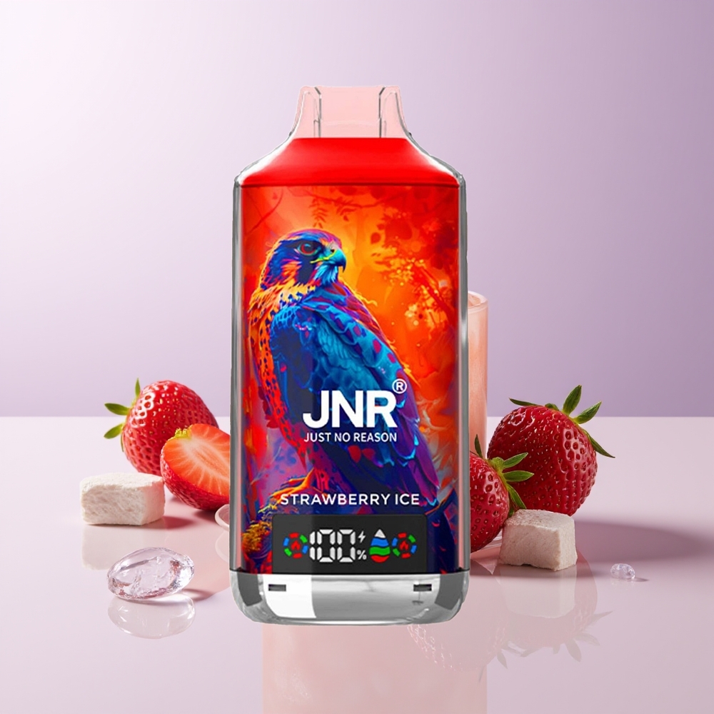 JNR Falcon X 18000 Puffs Fresa Helada Digital Display Chile Por Mayor