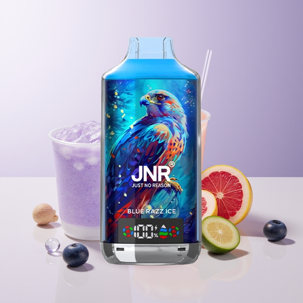 JNR Falcon X 18000 Puffs Vape Azul Frambuesa Hielo 750mAh Chile Por Mayor