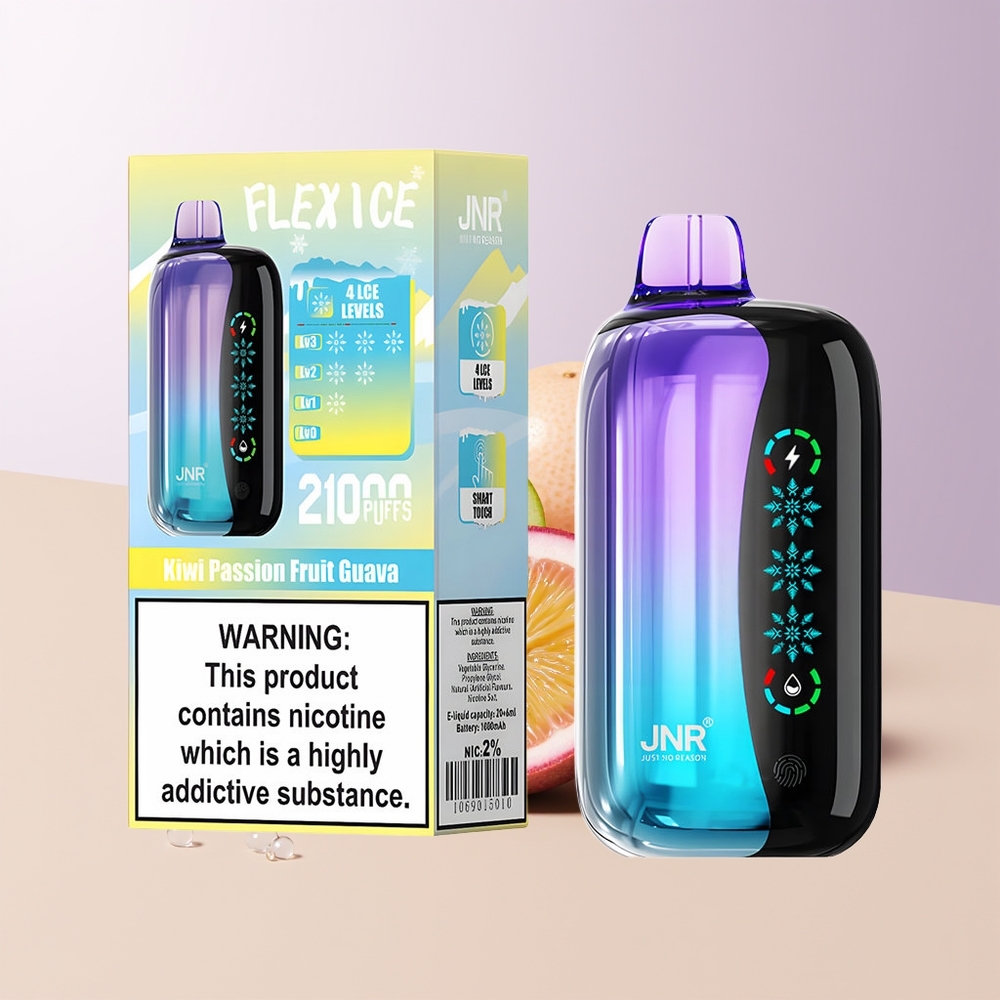 JNR Flex Ice 21000 Puffs Vape Desechable Kiwi Maracuyá Guayaba Aire Personalizable Chile Por Mayor